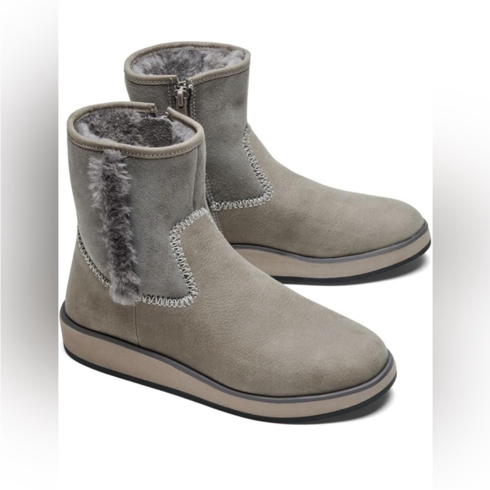 Olukai  Gray Ankle Boots